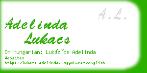adelinda lukacs business card